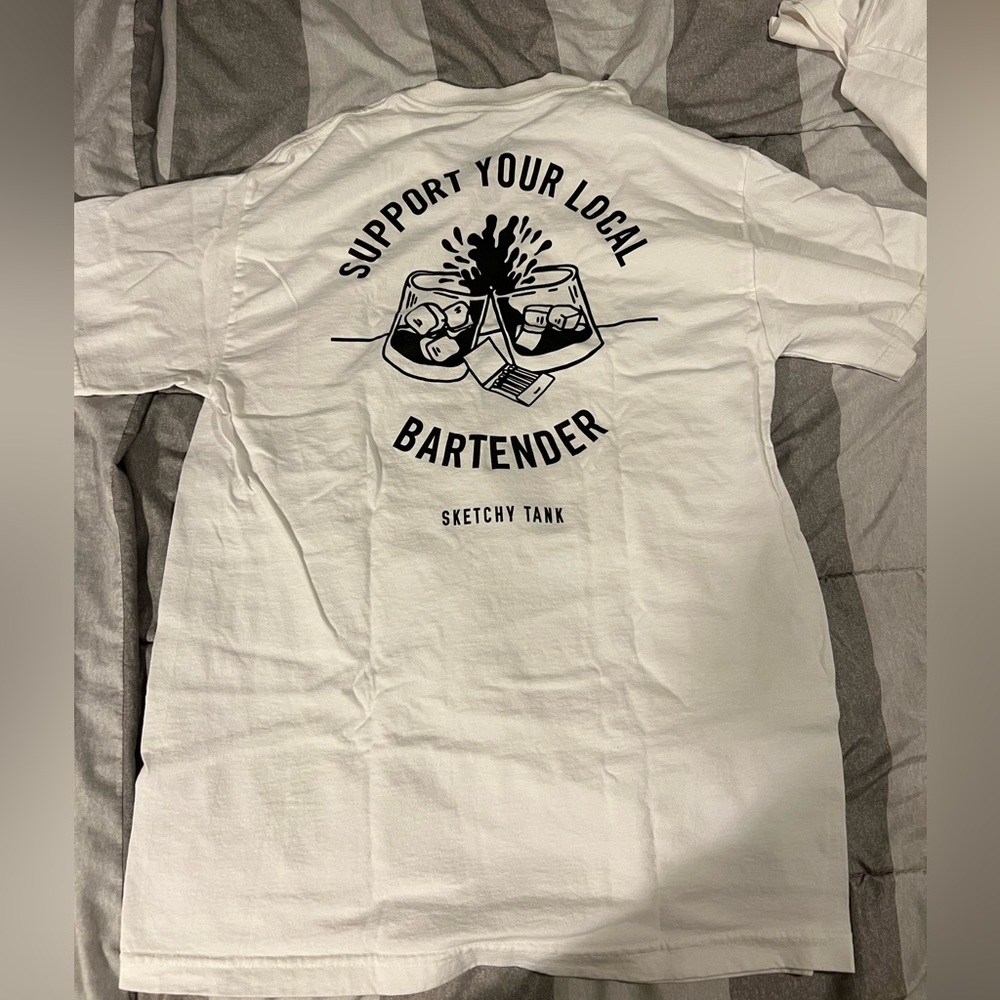 Sketchy tank bartender t shirt